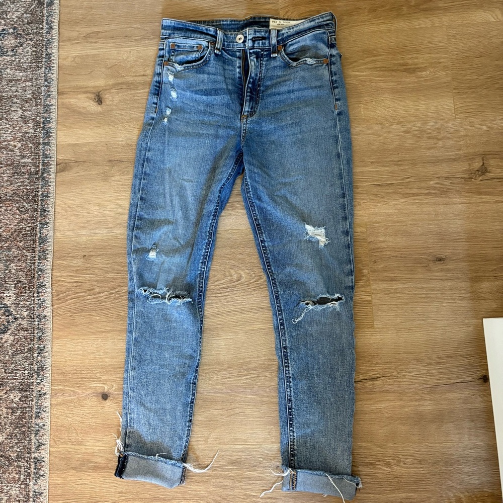 Rag & Bone Nina High Rise Ankle Skinny
